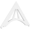 Ekena Millwork Pitch Stanford Architectural Grade PVC Gable Pediment, 36"W x 21"H x 1"P (14/12) GPP036X021X100STA - alternate 1